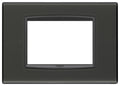 Placca 3 Moduli Tecnopolimero Vimar Eikon Classic Reflex Antracite