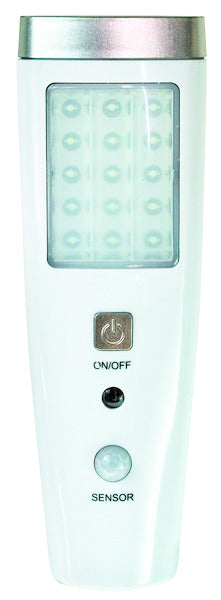 LAMPADA RICARICABILE 15+5 LED CON SENSORE E FUNZIONE DI EMERGENZA LIFE 39.LED0201