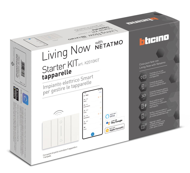STARTER KIT PER GESTIONE LUCI E TAPPARELLE LIVING NOW BTICINO K2010KIT