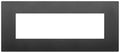 Placca Vimar Arkè 7 Moduli Nero