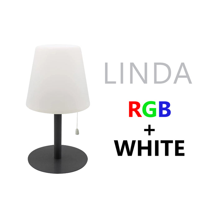 LAMPADA LED DA TAVOLO PORTATILE RGB-W ALCAPOWER LINDA RICARICA USB-C 500100