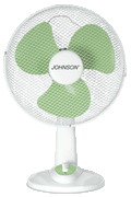 Ventilatore da Tavolo Johnson Base34 35W Ø34cm Bianco