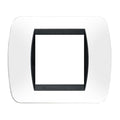 Placca 2 Posti Bticino Living Bianco/Metallizzati/Acciaio/Alluminio/Grafite