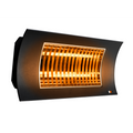 Lampada a Infrarossi Radialight Oasi 1000/2000W Bianco/Nero con Staffa a Parete