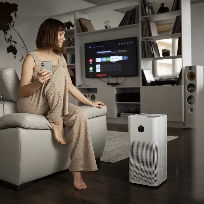 Ambiente domestico con aria pulita grazie a un purificatore