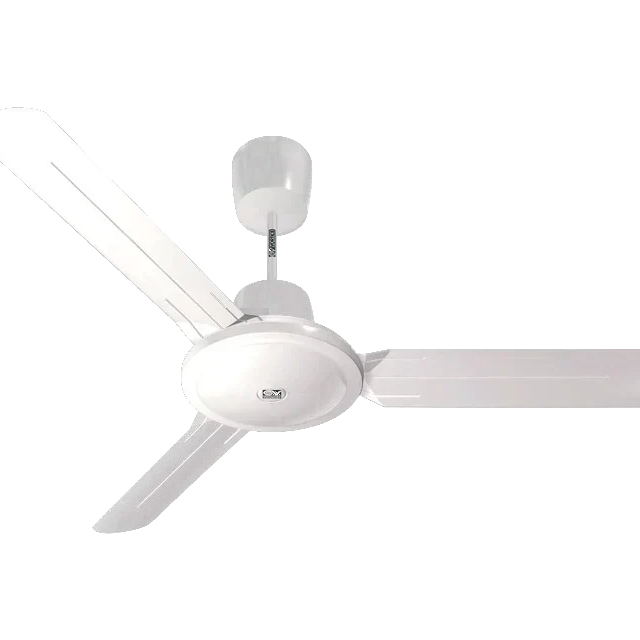 Ventilatore a soffitto Vortice Nordik Evolution bianco reversibile installato in un soggiorno