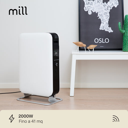 Radiatore a Olio Mill Gentle Air 2000 W Wi-Fi Bianco – OIL2000WIFI3