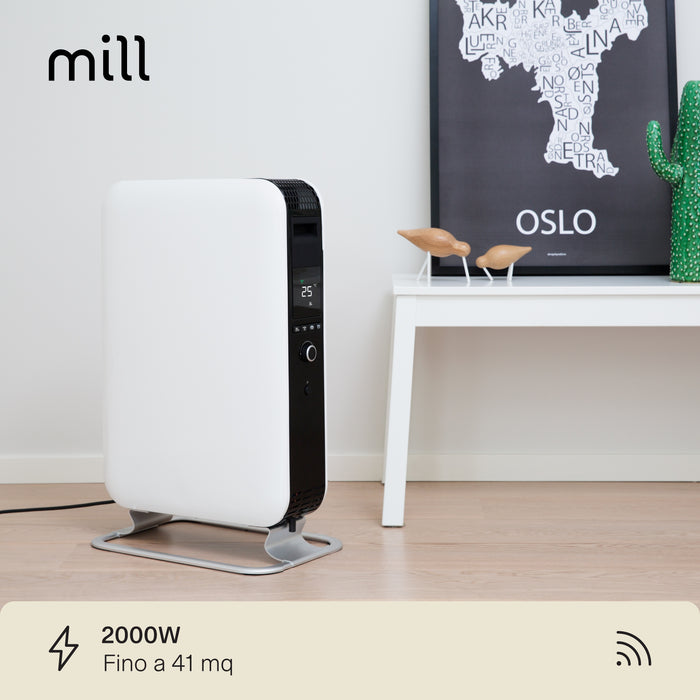 Radiatore a Olio Mill Gentle Air 2000 W Wi-Fi Bianco – OIL2000WIFI3
