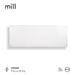 Termoconvettore a Parete Mill Glass 1200 W Wi-Fi con Frontale in Vetro – GL1200WIFI3