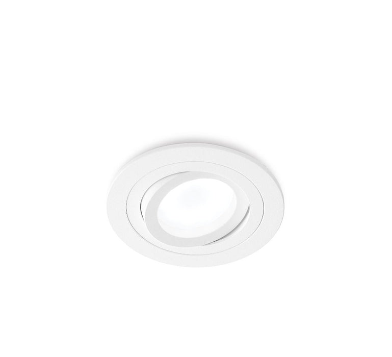 Gea Led GFA091 faretto da incasso tondo orientabile bianco alluminio GU10 - GFA091