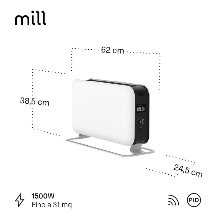 Termoconvettore Portatile Mill WiFi Max 1500 W – CO1500MAXWIFI3