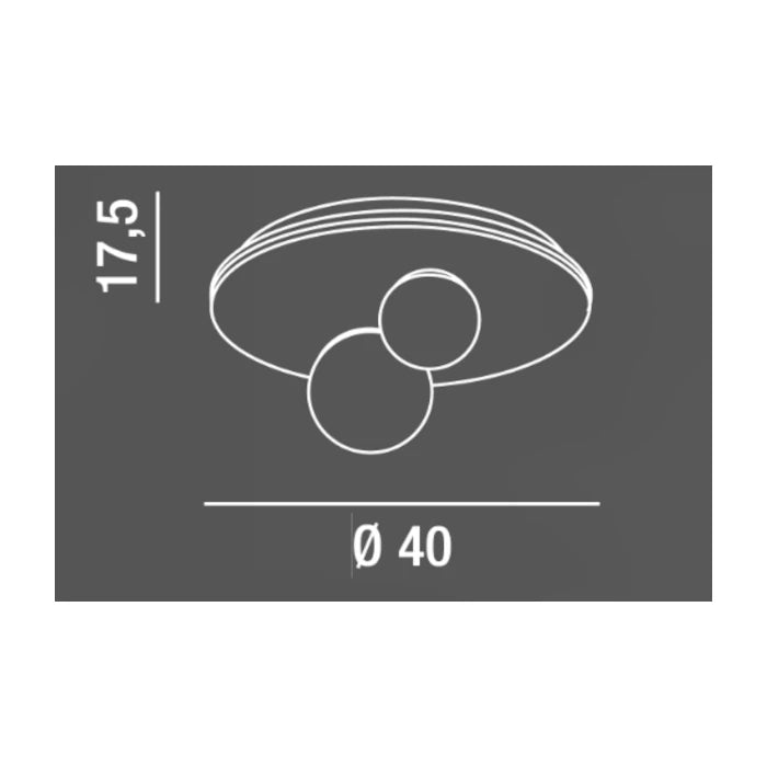 PLAFONIERA A LED BALL CON DIFFUSORI SFERICI