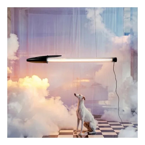 SELETTI BIC LAMPADA A SOSPENSIONE DESIGN ICONICO POP NERO - 07838