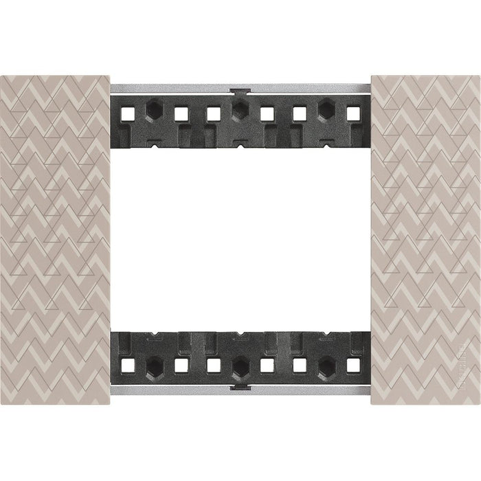 Placca Bticino Living Now 3 Moduli – Optic