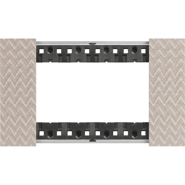 Placca Bticino Living Now 4 Moduli – Optic