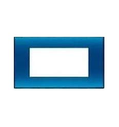 Placca 4 Posti Bticino Light Arancio/Ambra/Blu/Titanio – N4804