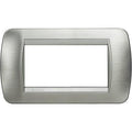 Placca Bticino Livinglight Acciaio Spazzolato 4 Moduli