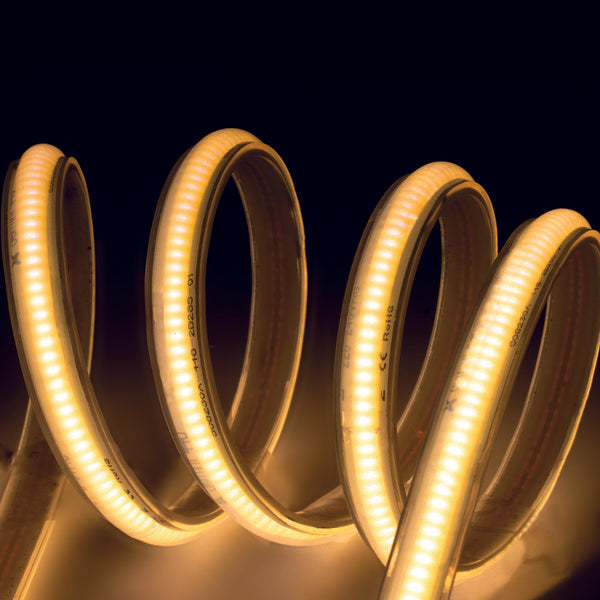 STRISCIA LED COB DIGITALE EFFETTO RUNNING – 3000K, CRI80, IP65 - 20M