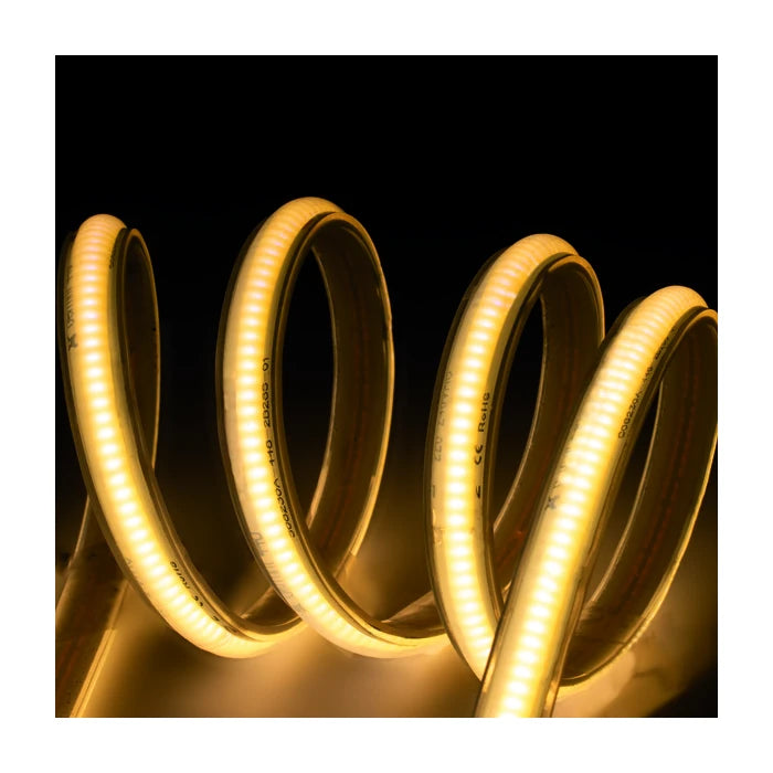 STRISCIA LED COB IP65 220-240V 14W/M LUCE CALDA 3000K - 50M