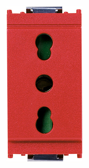 Presa 2P+T 16A P17/11 Vimar Idea Rosso