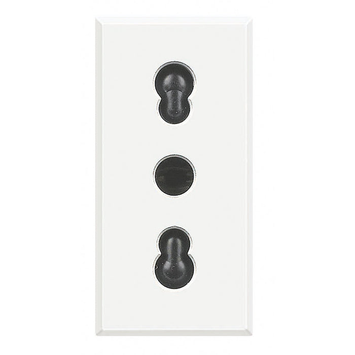 PRESA BTICINO AXOLUTE 2P+T 10/16A 250V BIPASSO TECH/ANTRACITE/BIANCO