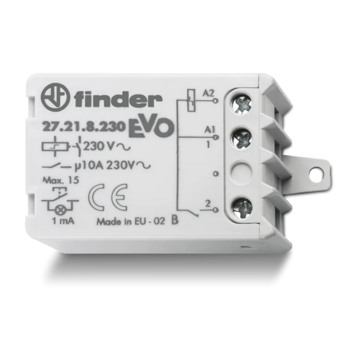 Finder relè ad impulsi elettromeccanico con circuito di bobina elettronica serie 27 27.21