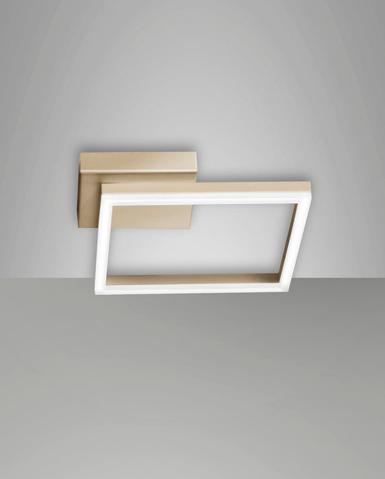 Lampada da Parete o Soffitto Fabas Luce Bard Oro Opaco