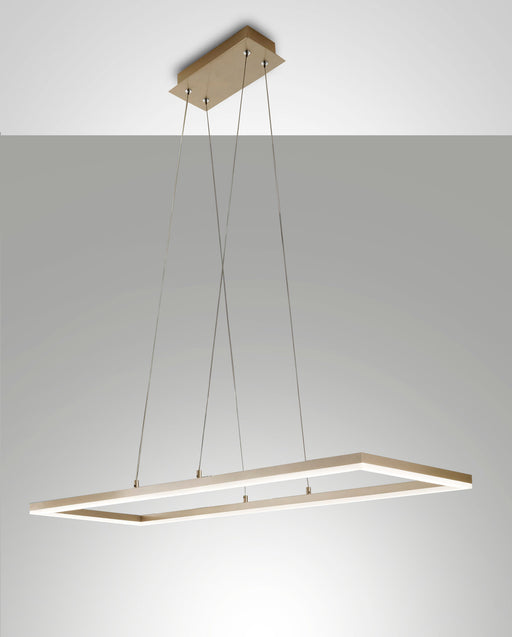 Lampada a Sospensione Fabas Luce Bard LED 52W Oro Opaco