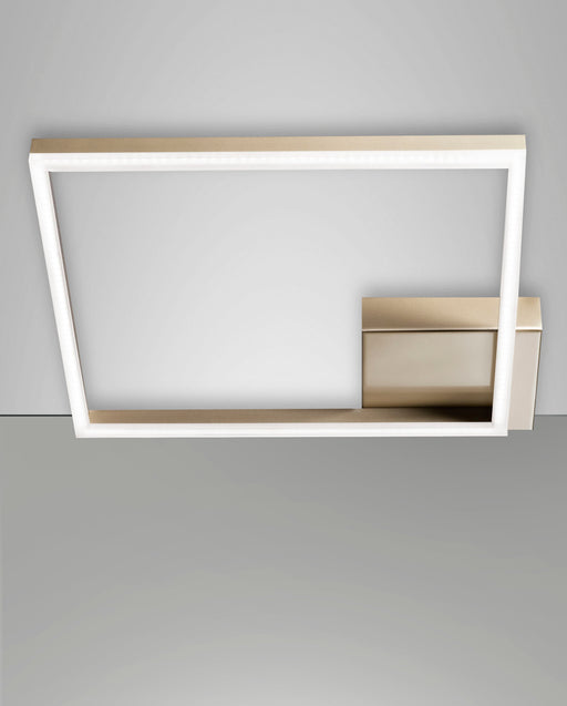 Plafoniera LED Fabas Luce Bard 39W Oro Opaco