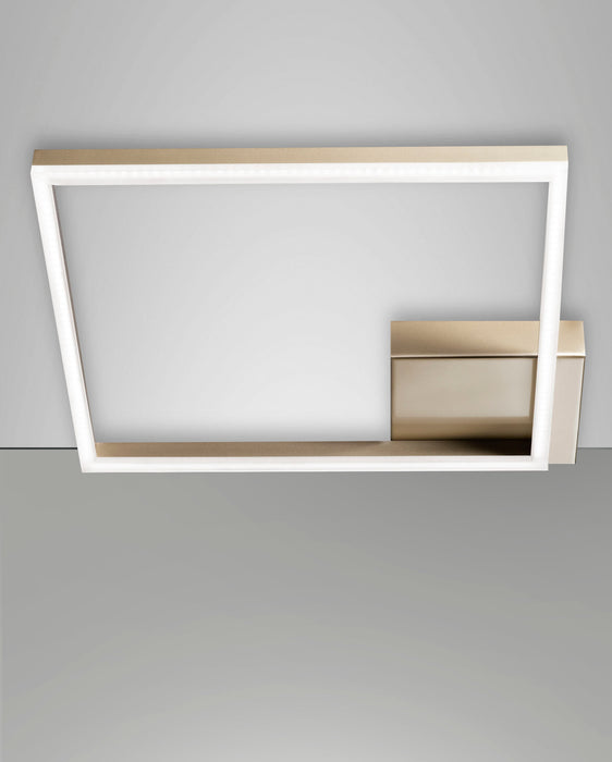 Plafoniera LED Fabas Luce Bard 39W Oro Opaco