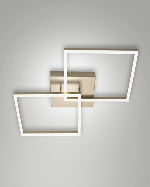 Plafoniera LED Fabas Luce Bard 52W Oro Opaco