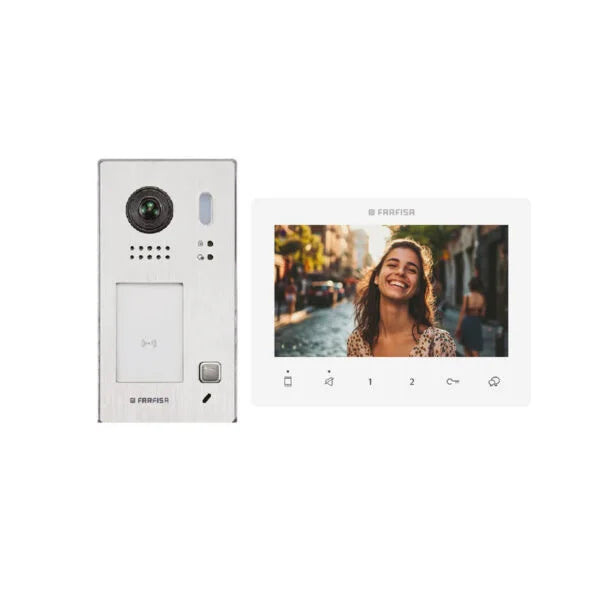 Farfisa videokit 2 fili Xentry con controllo accessi RFID monitor 7 pollici - 1XN100