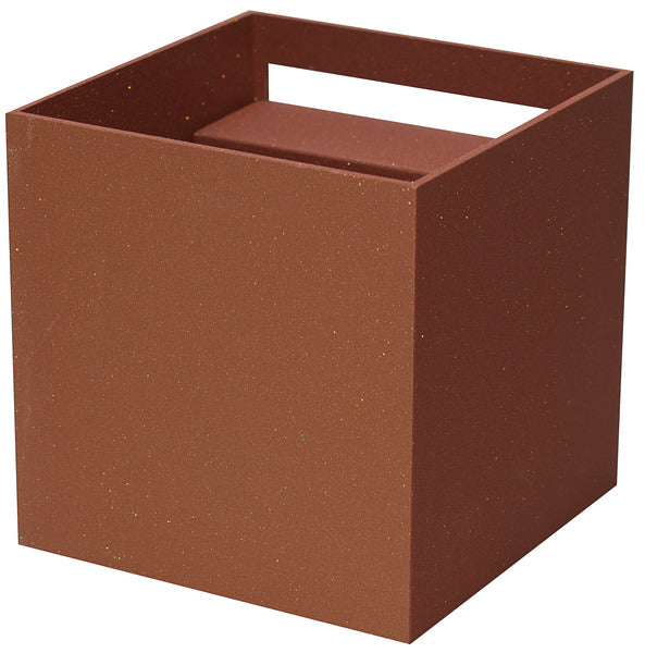 Applique a LED Quadrata Life 100x100 6W IP65 Acciaio Corten 4000K