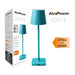 Lampada da Tavolo LED Ricaricabile Alcapower Joyce Celeste