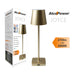 Lampada da Tavolo LED Ricaricabile Alcapower Joyce Oro