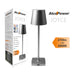Lampada da Tavolo LED Ricaricabile Alcapower Joyce Argento