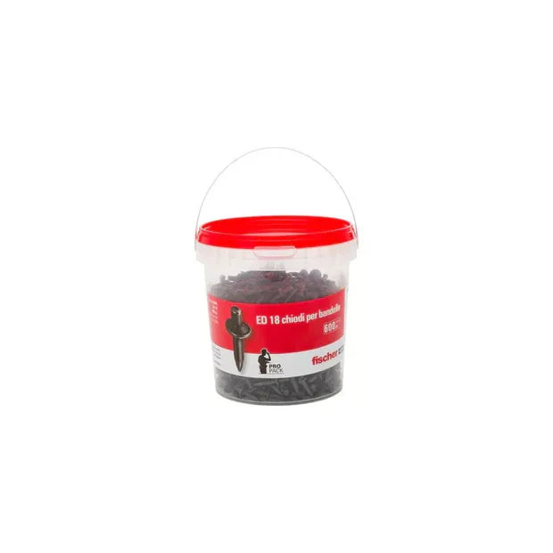FISCHER BOX 600 CHIODI A PERCUSSIONE ED 18 FISSAGGIO CALCESTRUZZO