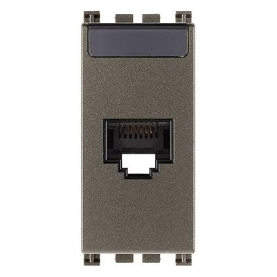Presa di Rete RJ45 Netsafe Cat6 UTP Vimar Arké – 19339.13 – Metallo