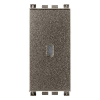 Pulsante Vimar Arkè 1P NO 10A Assiale Illuminabile – Metallo