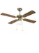 Ventilatore da Soffitto Perenz Gemini Ø105cm Legno Noce