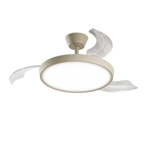Ventilatore da Soffitto Perenz Myra Sabbia con Pale a Scomparsa