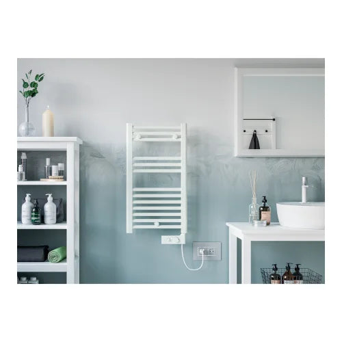 CORTINA SCALDASALVIETTE ELETTRICO BIANCO CON TERMOSTATO - 1CO0000072040