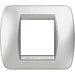 Placca 2 Posti Bticino Living – L4802 – Tech Metallo