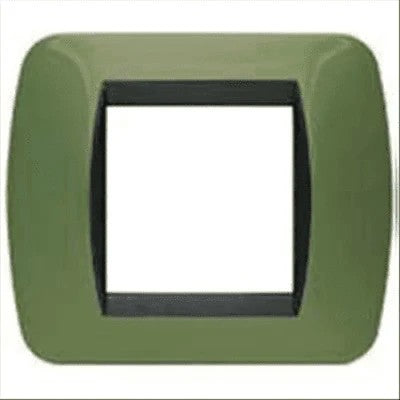 Placca 2 Posti Bticino Living – L4802 – Verde Metallizzato