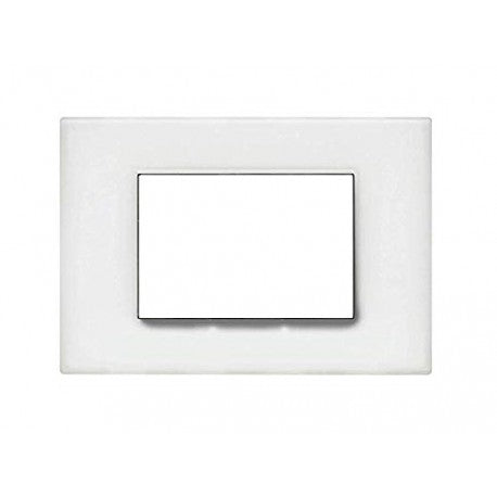 Placca 3 Posti Bticino Light – N4803 – Bianco Opale