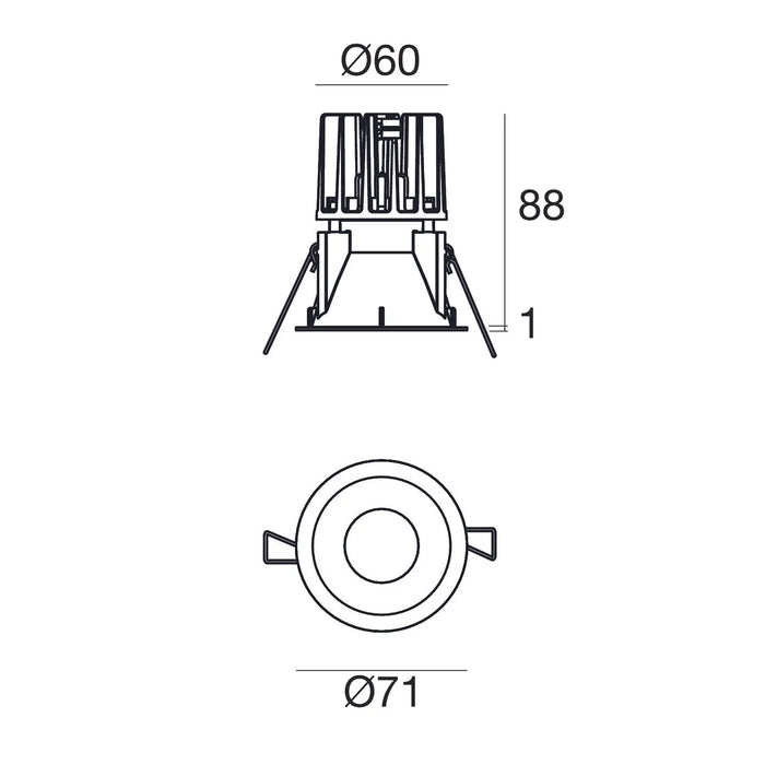 Linea Light Warpr Evo Faretto Da Incasso A Scomparsa Totale Bianco - C00035WHWWF