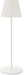 Lampada da Tavolo LED Ricaricabile Velamp Josephine – TL1908 – Bianco