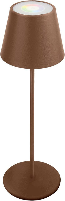 Lampada da Tavolo LED Ricaricabile Velamp Josephine – TL1908 – Corten