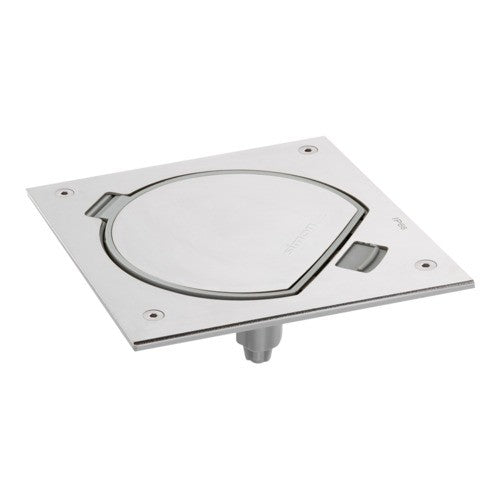 Portameccanismo Chiusura Manuale Urmet K45 1 Schuko + 1 RJ45 Cat6 Acciaio Inox – 12066/6U-23.AC