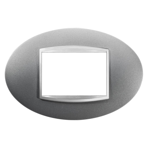Placca Gewiss Chorus 3 Moduli Oro/Titanio – GW16303 – Titanio